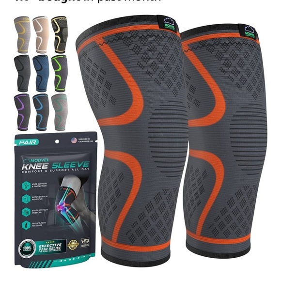 1/2off Compression Knee sleeve for Women and Men - 2 Pack Knee Sleeves - Picture 1 of 3